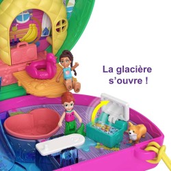 Polly Pocket Coffret Pastèque en Fête parfumé avec 2 mini-figurines Lila