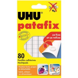 UHU 80 pastilles adhesives de patafix Blanche