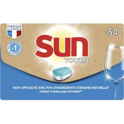 SUN Letterbox Tablettes lave-vaisselle Tout en 1 54 pastilles