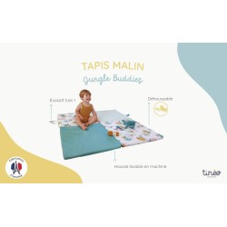 TINÉO - Tapis D'éveil Bébé -Multifonction 3 en 1 - 120x120 cm