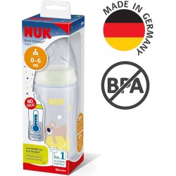 Nuk First Choice+ biberon de nuit, 0-6 mois anti-colique 300 ml Koala