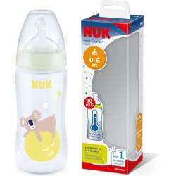 Nuk First Choice+ biberon de nuit, 0-6 mois anti-colique 300 ml Koala