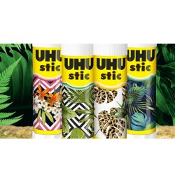 UHU Stic - Bâtons de colle édition limitée Jungle lot 2 stics de 8,2g