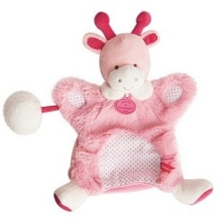 Doudou et Compagnie - Lovely Marionnette Fraise Girafe - DC3050