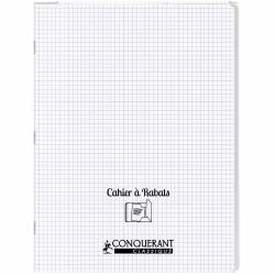 Cahier Conquerant Classique à Rabats Transparent 24 x 32 cm 96p Seyès