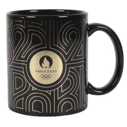 MUG CERAMIQUE PARIS 2024 ART DECO NOIR 30CL