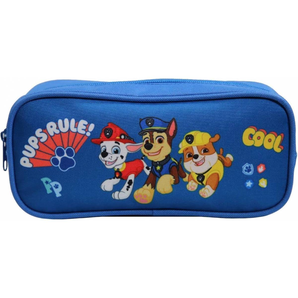 Trousse Scolaire rectangulaire Pat'Patrouille Bleue Pup's Rule