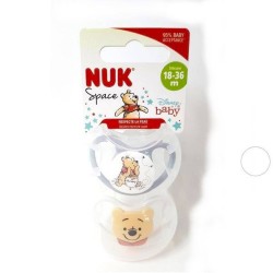 Set of 2 Nuk Space Winnie pacifiers 18-36 months