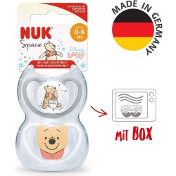 Set of 2 Nuk Space Winnie pacifiers 18-36 months