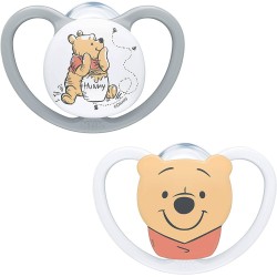 Set of 2 Nuk Space Winnie pacifiers 18-36 months