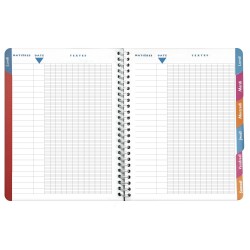 Cahier de textes Sports 17 x 22 cm Basket - Foot