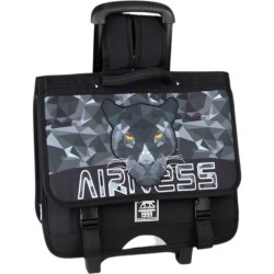 Cartable à roulettes Airness Ace  41 cm noir