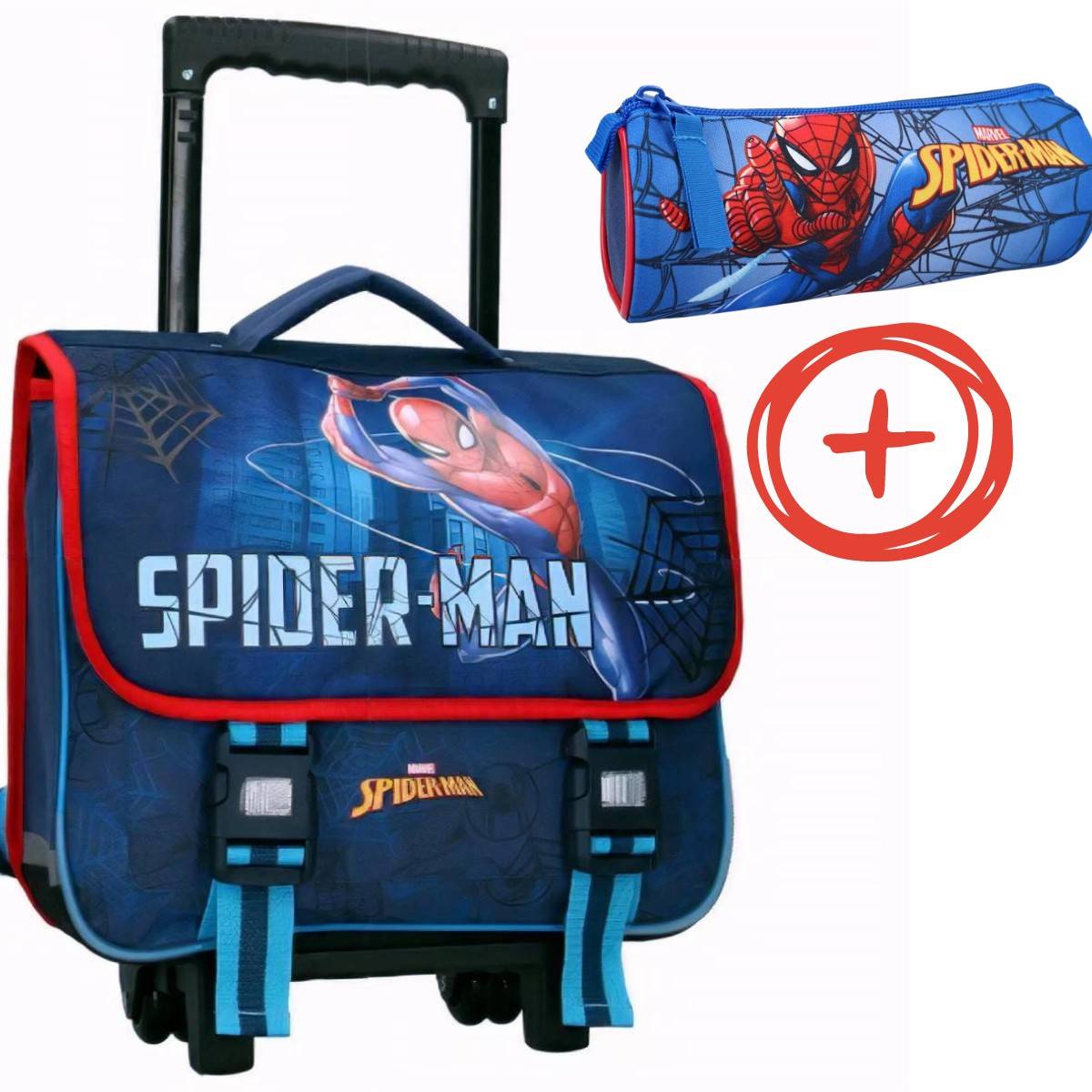 Cartable à roulettes Spider-Man Keep on Moving 38 cm