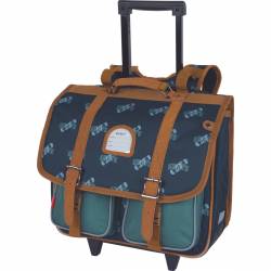 IKKS Pilot Blue 38 cm wheeled satchel