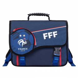 Cartable Equipe de France Bleu - FFF - 2 compartiments
