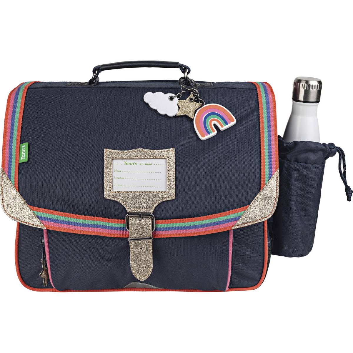 Cartable 38 cm avec poche gourde Tann's Les Fantaisies Leila Bleu marine