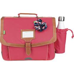 Cartable 38 cm avec poche gourde Tann's Les signatures Louise Fuchsia