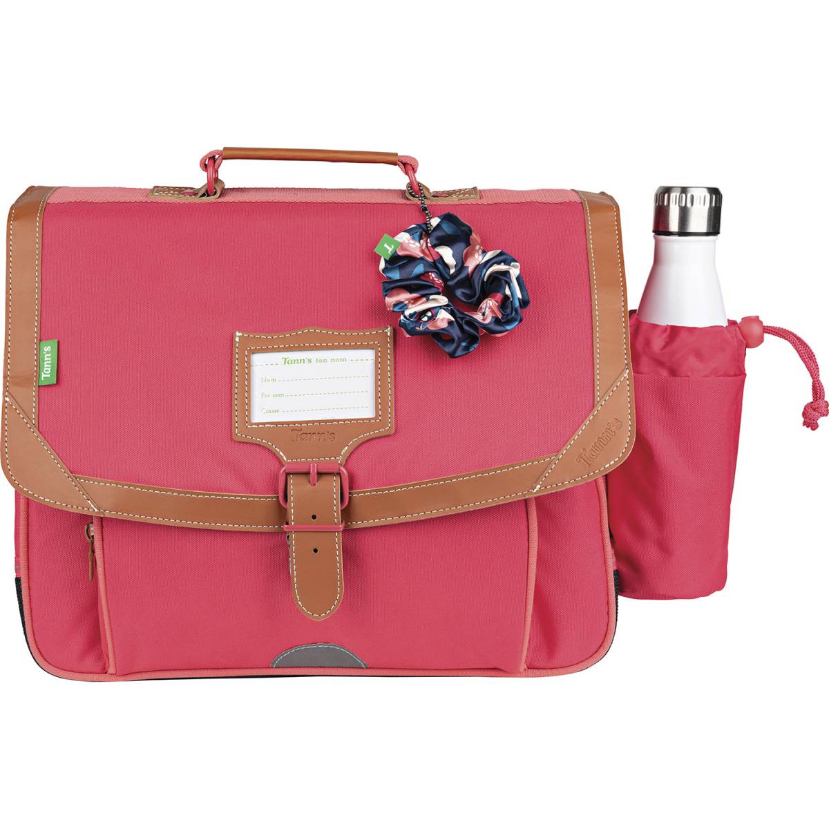 Cartable 38 cm avec poche gourde Tann's Les signatures Louise Fuchsia