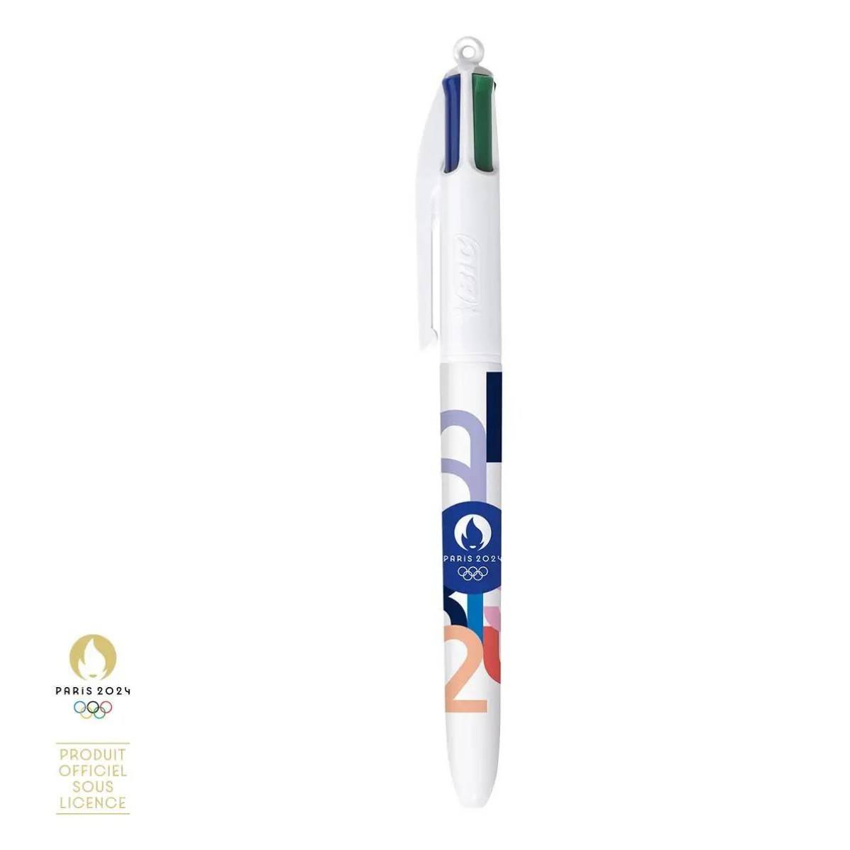 Stylo BIC 4 couleurs JO PARIS 2024