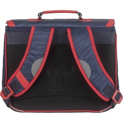 Cartable 35 cm - 2 boucles Tann's Les Fantaisies Aaron Bleu/ rouge