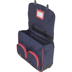 Cartable 35 cm - 2 boucles Tann's Les Fantaisies Aaron Bleu/ rouge