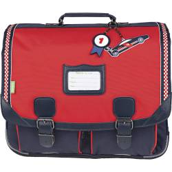 Cartable 41 cm Tann's Les Signatures Noé Rouge/Bleu