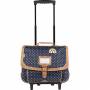 Trolley 38 cm Tann's Les Fantaisies Faustine Bleu/ Moutarde