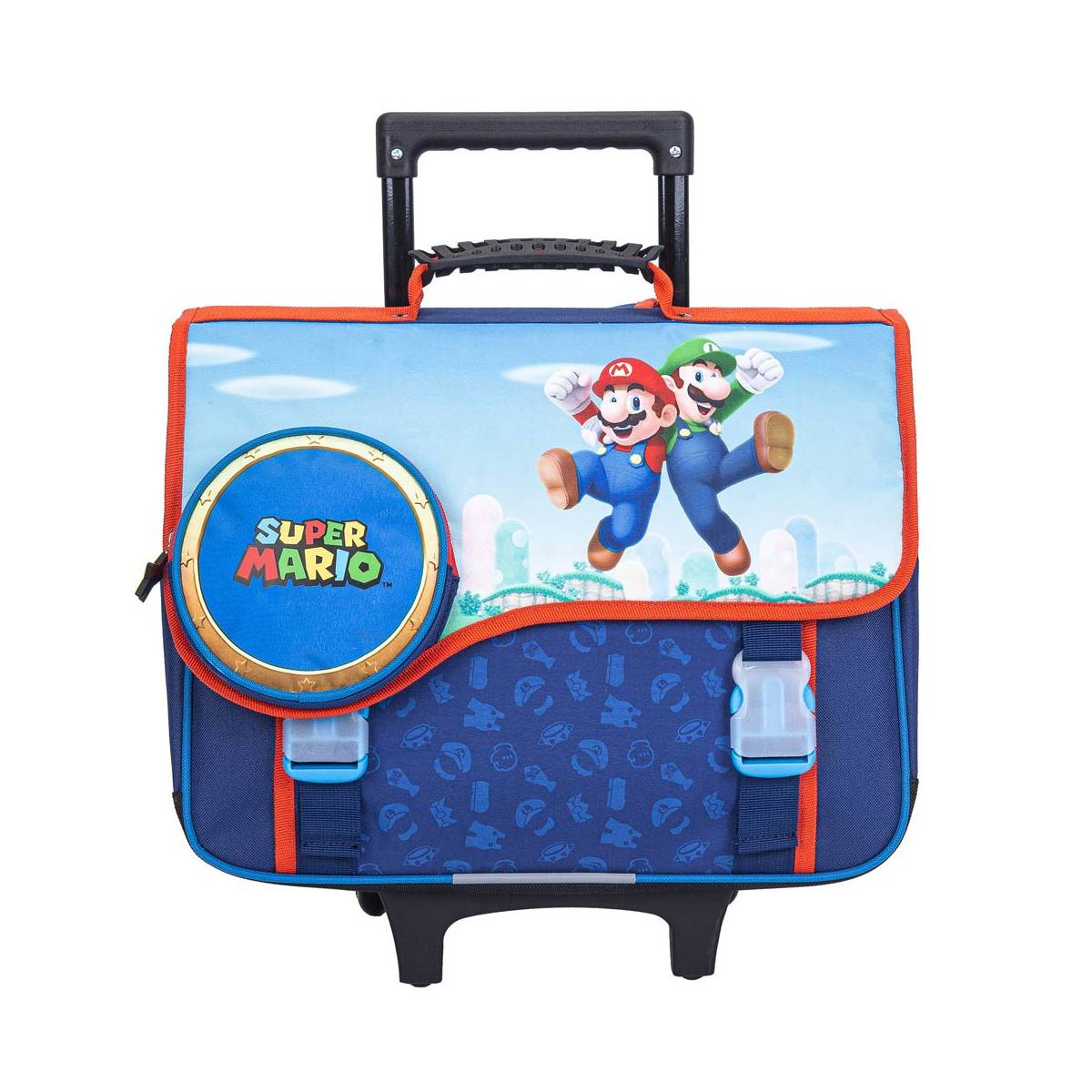 Cartable à roulettes Super Mario Bros 41 cm