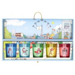 BOUGIE MASCOTTE A LA FRANCAISE X5 EN COFFRET M12