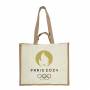 SAC CABAS JUTE ET COTON EMBLEME PARIS 2024 M50