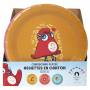 ASSIETTE CARTON MASCOTTE EMOTIONS 23CM X6 M24