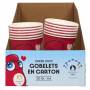 GOBELET CARTON MASCOTTE IN LOVE 20CL X6 M24