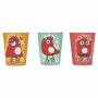 GOBELET CARTON MASCOTTE EMOTIONS 20CL X6 M24