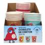 GOBELET CARTON MASCOTTE EMOTIONS 20CL X6 M24