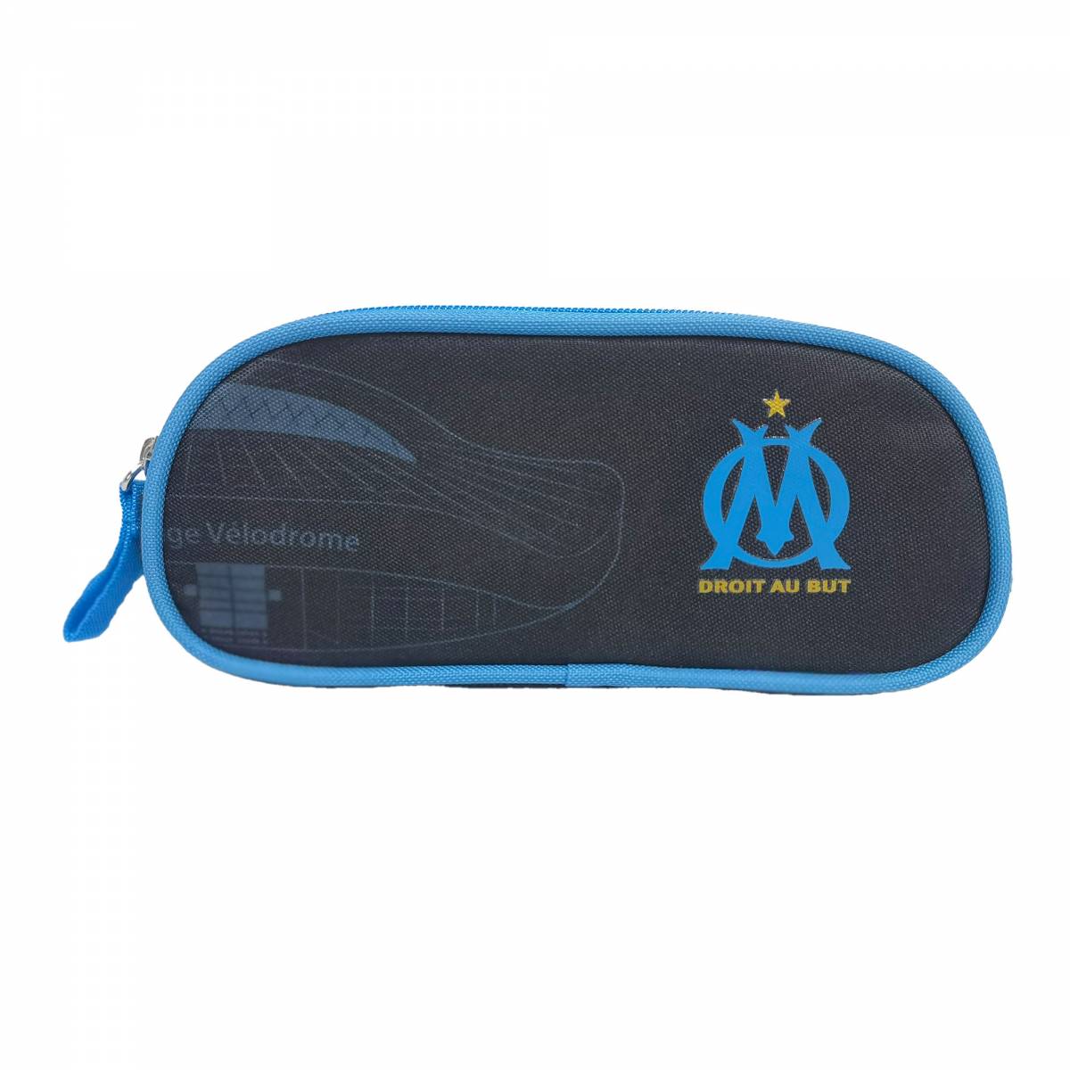 Trousse scolaire 2 compartiments OLYMPIQUE DE MARSEILLE Noir