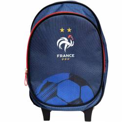 Sac à dos roulette 42cm FEDERATION FRANÇAISE DE FOOTBALL Marine