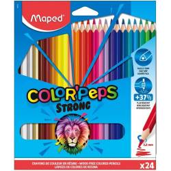 Maped - Crayons de Couleur STRONG Color'Peps Pochette de 24 Crayons