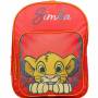 Sac à dos 31 cm avec poche Disney Le Roi Lion Simba Rouge