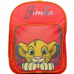 Sac à dos 31 cm avec poche Disney Le Roi Lion Simba Rouge