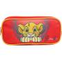 Trousse Scolaire rectangulaire Disney Le Roi Lion Simba Rouge