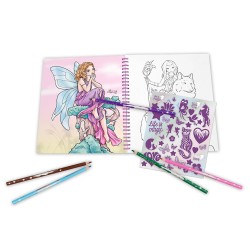 TOPModel Livre de coloriage avec sequins FAIRY LOVE