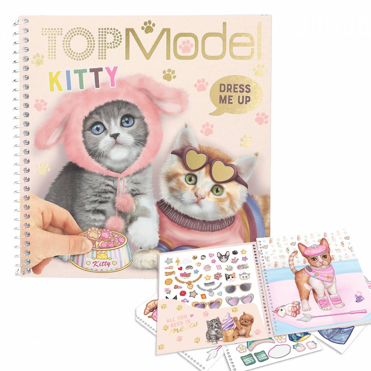 TOPModel Dress Me Up album autocollants KITTY