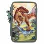 Dino World trousse 3 compartiments LED