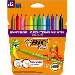 BIC KIDS - Etui de 12 Feutres de Coloriages KID Couleur