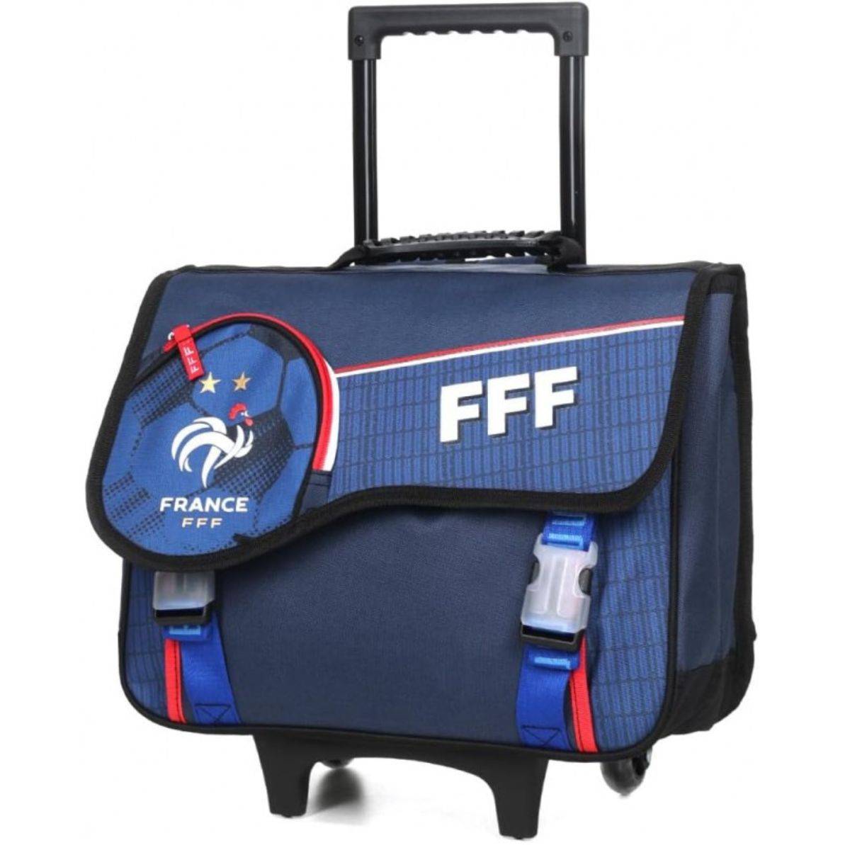 Cartable a roulettes 41cm FEDERATION FRANCAISE DE FOOTBALL Marine