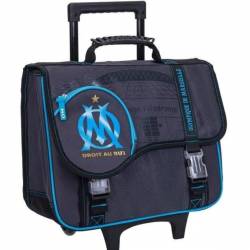 Cartable à roulettes 41cm OLYMPIQUE DE MARSEILLE Anthracite Foncée