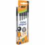 BIC Cristal Original - 5 Stylos à bille - noir - 1 mm - pointe moyenne