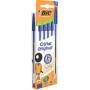 Stylo BIC Cristal bleu pointe moyenne x 5