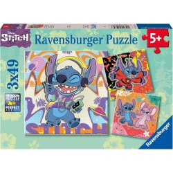 Puzzle Stitch Ravensburger 3 x 49 piéces