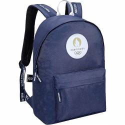 PARIS 2024 Sac à Dos Scolaire JO Collection Officielle Jeux Olympiques Bleu 43x30x14cm